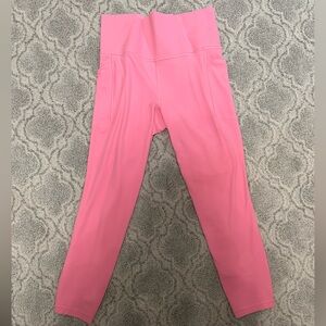 Athleta Salutation Stash 7/8 Leggings Raphanus Pink